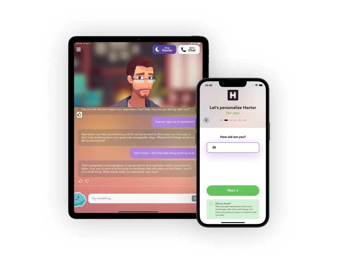 Hector: AI Therapist product preview